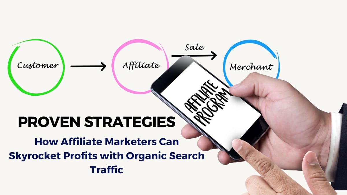 How Affiliate Marketers Can Skyrocket Profits with Organic Search Traffic.